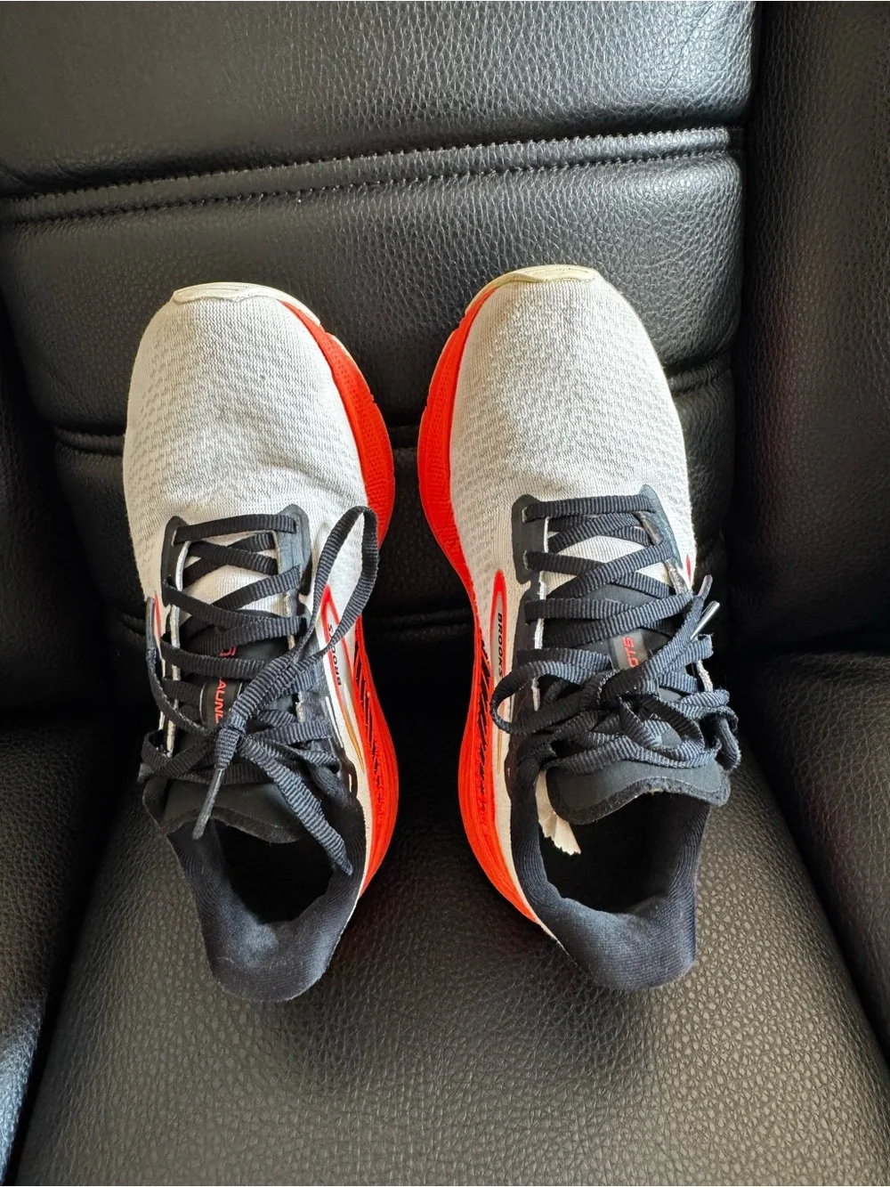 Brooks Women’s Athletic Shoes — Light Gray with Red and Black
